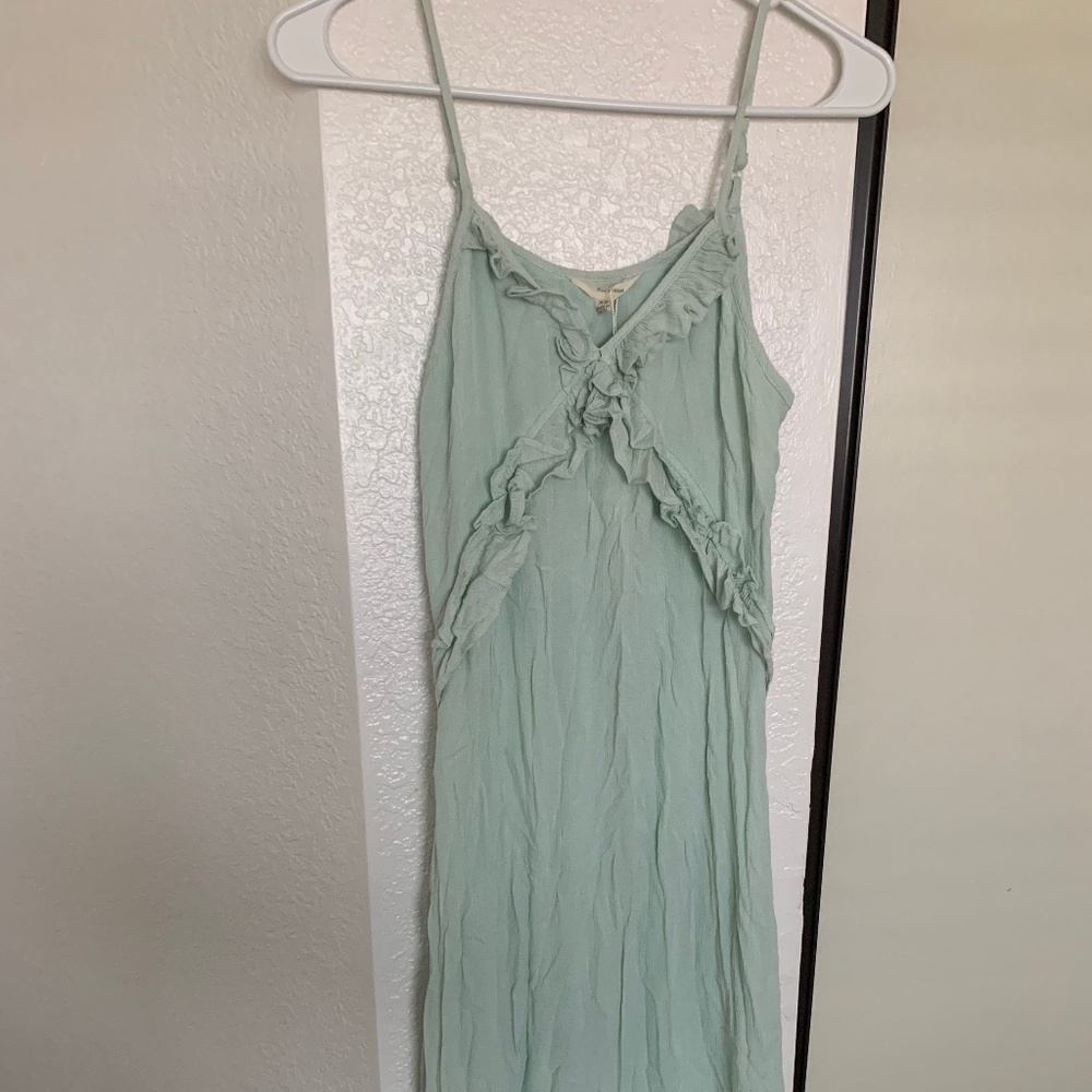 Aquamarine Maxi Ruffle Dress - New with Tags